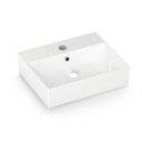 Bathco Bruselas Toppmontert Servant 50x42x13,5 cm, med overløp, Hvit