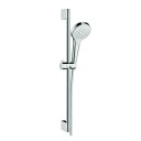 Hansgrohe Croma Select S Dusjsett Vario 65 cm, EcoSmart, Hvit/Krom