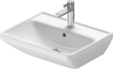 Duravit D-Neo Vegghengt Servant 550x440 mm, 1 bl.hull, m/o.l, Hvit