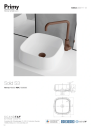 Scandtap Bathroom Concepts Solid S3 380x380 mm, Hvit Matt