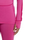 ICEBREAKER Women's Zoneknit 260 Long Sleeve Half Zip XS  Tempo/Electron Pink