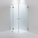 INR Iconic Nordic Rooms Dusjhjørne ARC 14 Måltilpasset Brushed Stainless / Timeless Klart Glass