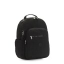 Kipling Seoul stor ryggsekk med PC lomme Black Noir