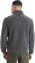 Icebreaker Icl Realfleece Sherpa Ls Half Zip Herre Iba/Gritstone Hthr/Black M