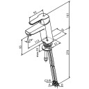 Damixa Pine Stor Svart Matt (KO-1793061)