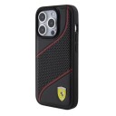 Ferrari Fehcp15lpwak Iphone 15 Pro 6.1" Black/Black Hardcase Perforated Waves Metal Logo