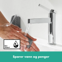 HANSGROHE FINORIS SERVANTARMATUR 110 KROM PUSH-VENTIL