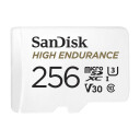 SanDisk High Endurance - Flashminnekort (microSDXC til SD-adapter inkludert) - 256 GB - Video Class V30 / UHS-I U3 / Class10 - microSDXC UHS-I