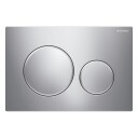 Geberit Sigma20 Betjeningsplate Hvit Matt/Krom/Hvit Matt, Easy-Clean