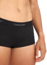 Icebreaker 200 Oasis Boy Shorts Dame Black L