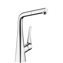 Hansgrohe Metris 320 Kjøkkenbatteri Med uttrekkbar tut, Steel-look