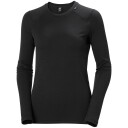 Helly Hansen Dame Lifa Merino Mellomvekt Crew Basislag Svart L SvartL