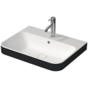 Duravit Happy D.2 Plus Servant 600x460 mm, 1 bl. hull, Hvit/Antras. WG