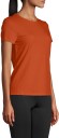 Casall Essential Mesh Detail Tee Dame Papaya Red 34