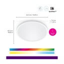 WiZ SuperSlim taklampe 32W RGB (hvit)