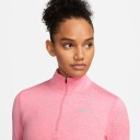 Nike Dri-Fit Element 1/2-Zip Dame Coral Chalk/Pearl Pink/Heather M