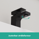 Hansgrohe Vernis Servantbatteri 70 Uten bunnventil, Sort Matt