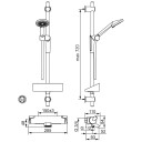 Oras Armatur Optima Dusjsett+Badekararmatur 7149 Krom