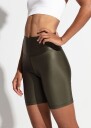 Run & Relax Shine Biker Shorts Dame Camo Green S