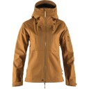 Fjellreven Women's Keb Eco-Shell Jacket S, Chestnut