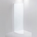 INR Iconic Nordic Rooms Dusjvegg Linc Josephine B78 og B88cm Hvit Matt / 78cm Klart Glass