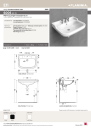 Flaminia Efi Servant 700x540 mm, Hvit