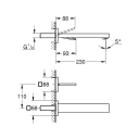 GROHE EUROCUBE JOY 2-HULLS VEGGHENGT SERVANTBATTERI