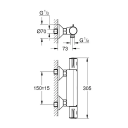 Grohe Grohtherm 800 dusjtermostat Med rosetter, Krom