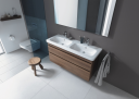 Duravit Durastyle Dobbel møbelservant 1300x480 mm. 1 blandarhål, Wondergliss