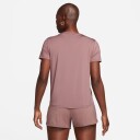 Nike Dri-Fit One Classic Ss Top Dame Smokey Mauve/Black S