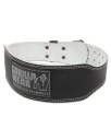 Gorilla Wear Leather Padded Belt 10cm Black/Gray  - L/XL