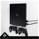 Floating Grip Playstation 4 Pro and Controller Wall Mount - Bundle (Black)