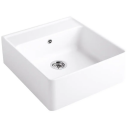 V&B Single Bowl Kjøkkenkum 595x630 mm, m oppl., White Pearl m/C+