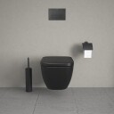 Duravit Happy D.2 Vegghengt toalett 365x540 mm, Rimless, Antrasitt Matt