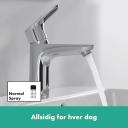 Hansgrohe Focus 100 servantbatteri Med CoolStart, Krom