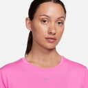 Nike Dri-Fit One Classic Ss Top Dame Playful Pink/Black S