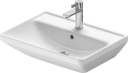 Duravit D-Neo Vegghengt Servant 600x440 mm, u/bl.hull, m/o.l, Hvit