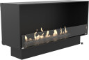 Decoflame Montreal 1200 biopeisinnsats med Denver F3 brenner og et glass  rett vegg