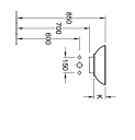 V&B Loop & Friends Toppmontert servant Ø380 mm, u/overløp, Hvit m/C+