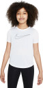 Nike Dri-Fit One Ss Training Top Junior White/Black M (10-12)