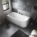 Bathlife Själsro Hjørnebadekar 1800x820 mm, Akryl, Venstre, Hvit