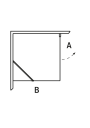 Hafa Igloo Pro Dusjhjørne 70x130 cm, Sort Matt/Klart Glass