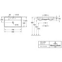 V&B Collaro Vegghengt servant 797x466 mm, u/bl.h, u/o.l, Stone White