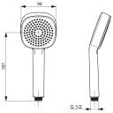 Oras Armatur Apollo Style 253021 DusjhodeØ95mm - Vannsparende Krom