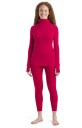 Icebreaker 300 Merinofine Ls Roll Neck Thermal Top Dame Electronic Pink M