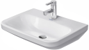 Duravit DuraStyle Vegghengt servant 600x440 mm, u/bl.hull, u/overløp, Hvit