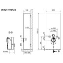 Svedbergs WC-fixtur glassbox 101,5x41 cm, Sort