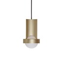 Tala Loop Single Taklampe Liten Gold with Sphere III