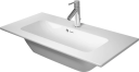 Duravit Me By Starck Compact Møbelser. 830x400 mm, 1 bl.hull, m/o.l, Hvit m/WG