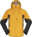 Bergans of Norway Y MountainLine Hybrid Softshell Jacket Herre Mango Yellow/Dark Shadow Grey L